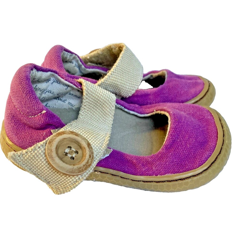 Livie & Luca Girl’s CARTA Mary Jane Purple Classic Textile Shoes Toddler Sz 5 T